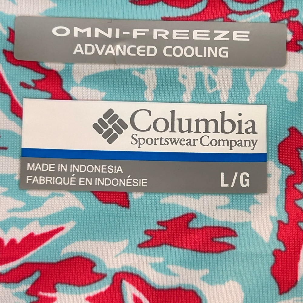 Columbia Women's Dress Sz Large Multicolor Sleeveless Omni-Freeze UPF 50 PFG - Picture 4 of 9